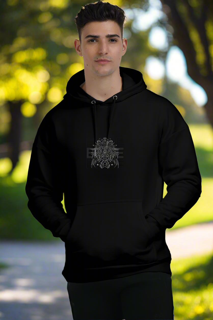 Oversized Unisex Hoodies ( Pack of 1 ) - Intricate Lion Design - Men & Women - Sleek Designs - GYOS
