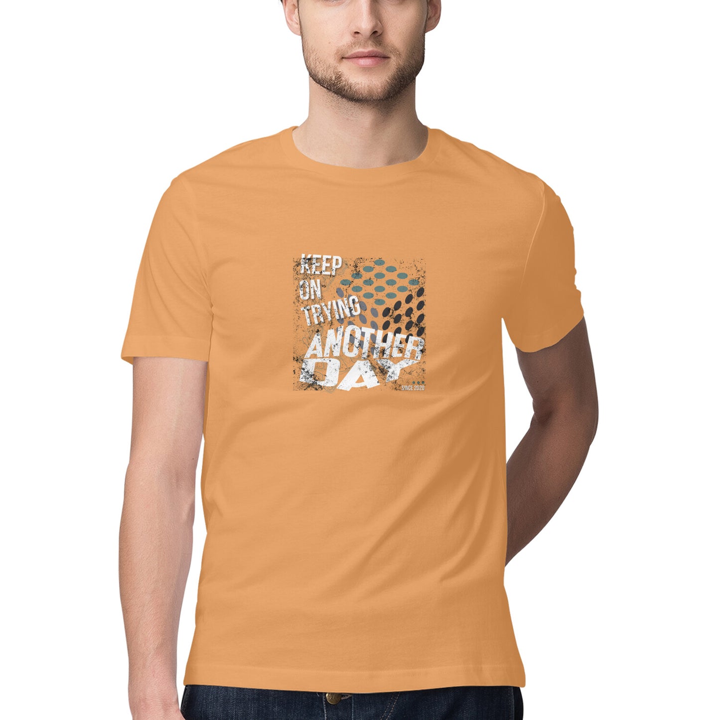 Keep on trying another day - Slogan T-shirt - Men