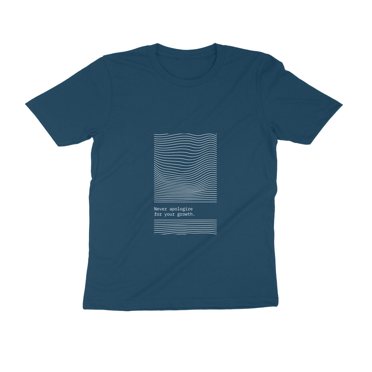 Never apologise for your growth - sleek design T-shirt - men