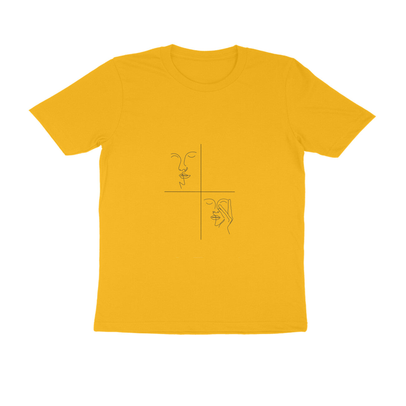 Simple - Abstract face drawing - Sleek Design - Men