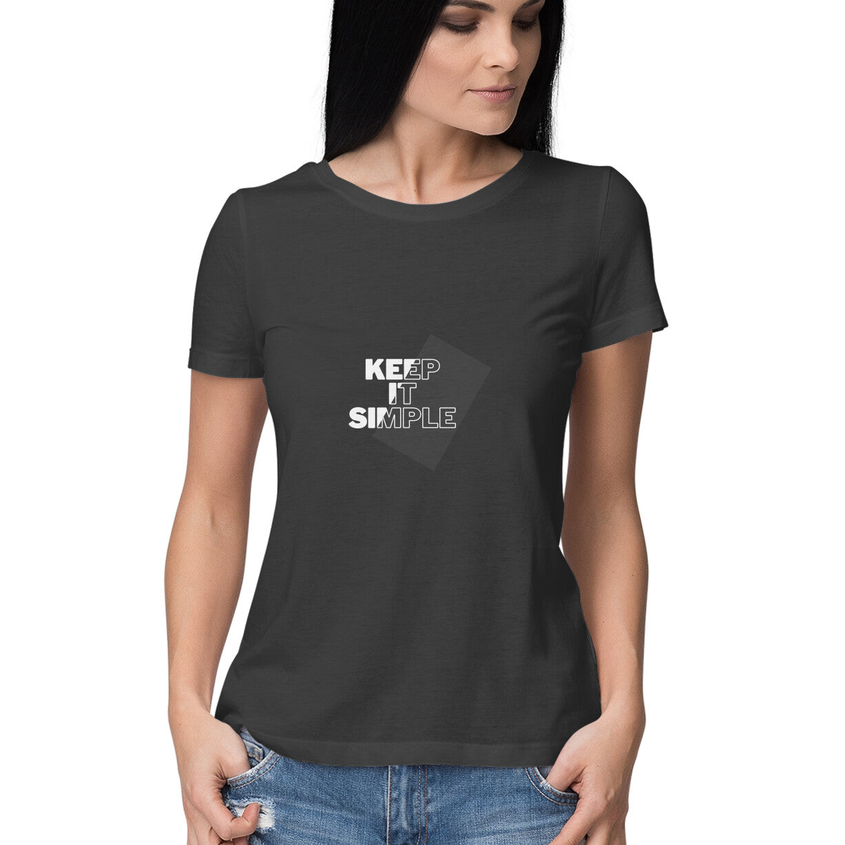 Keep it simple - Slogan T-shirt Women