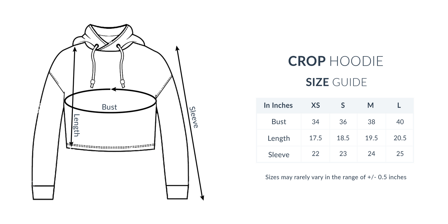 Crop hoodie - Stay Curious - Sleek Designs - Hoodie Women