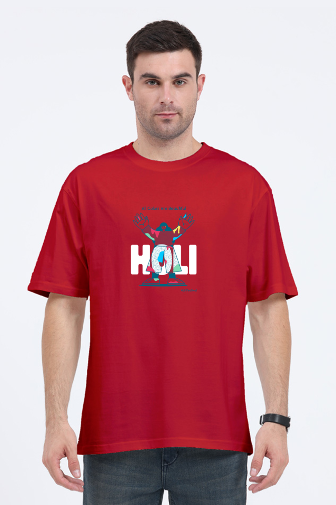 Family Holi Tshirts - Oversized Unisex - Beautiful Colours - Happy Holi 2024