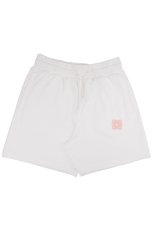White Classic Terry Shorts by Gyos