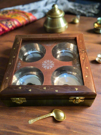 Spice box Wooden - Handicrafts