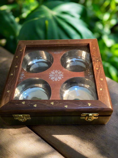 Spice box Wooden - Handicrafts