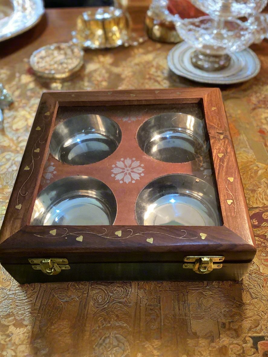 Spice box Wooden - Handicrafts