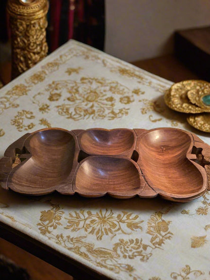 Multi leaf wooden tray - Gyos Handicrafts