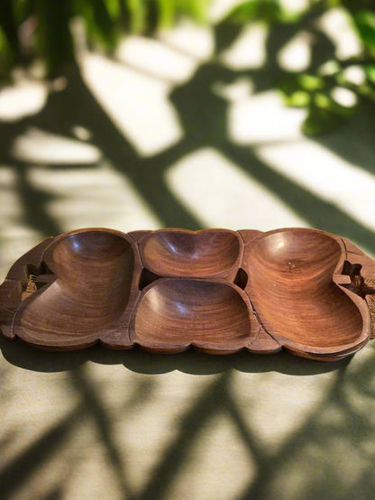 Multi leaf wooden tray - Gyos Handicrafts