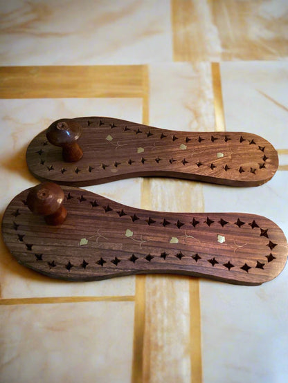 Handcrafted Khadau Wooden Chappal - Gyos Handicrafts