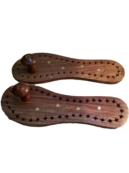 Handcrafted Khadau Wooden Chappal - Gyos Handicrafts