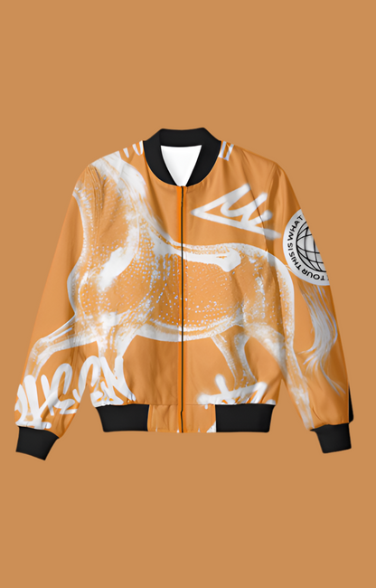 Queen Design - Orange Bomber Jacket - Unisex Jacket