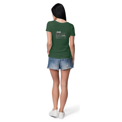 Sleek Tshirt - Slogan - Happiness is a journey - Back & front design - Women