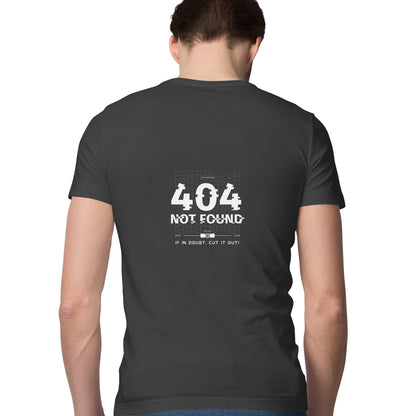 404 Not Found - Slogan Sleek T-shirt - Back and front design - Men