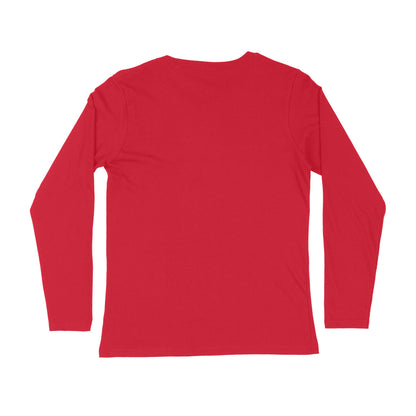 Plain Full Sleeve Tshirt - Men - Red & Maroon