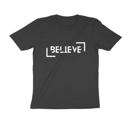 Slogan Tshirt Designs - Believe - Sleek T-shirt - Men