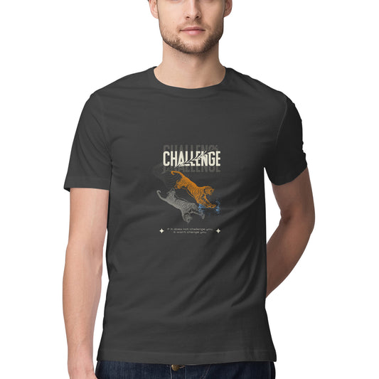 Challenge me - Slogan T-shirt - Men