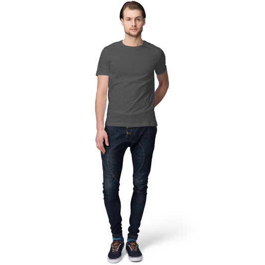 Charcoal grey - Sight Slogan - Back Design T-shirt - Men
