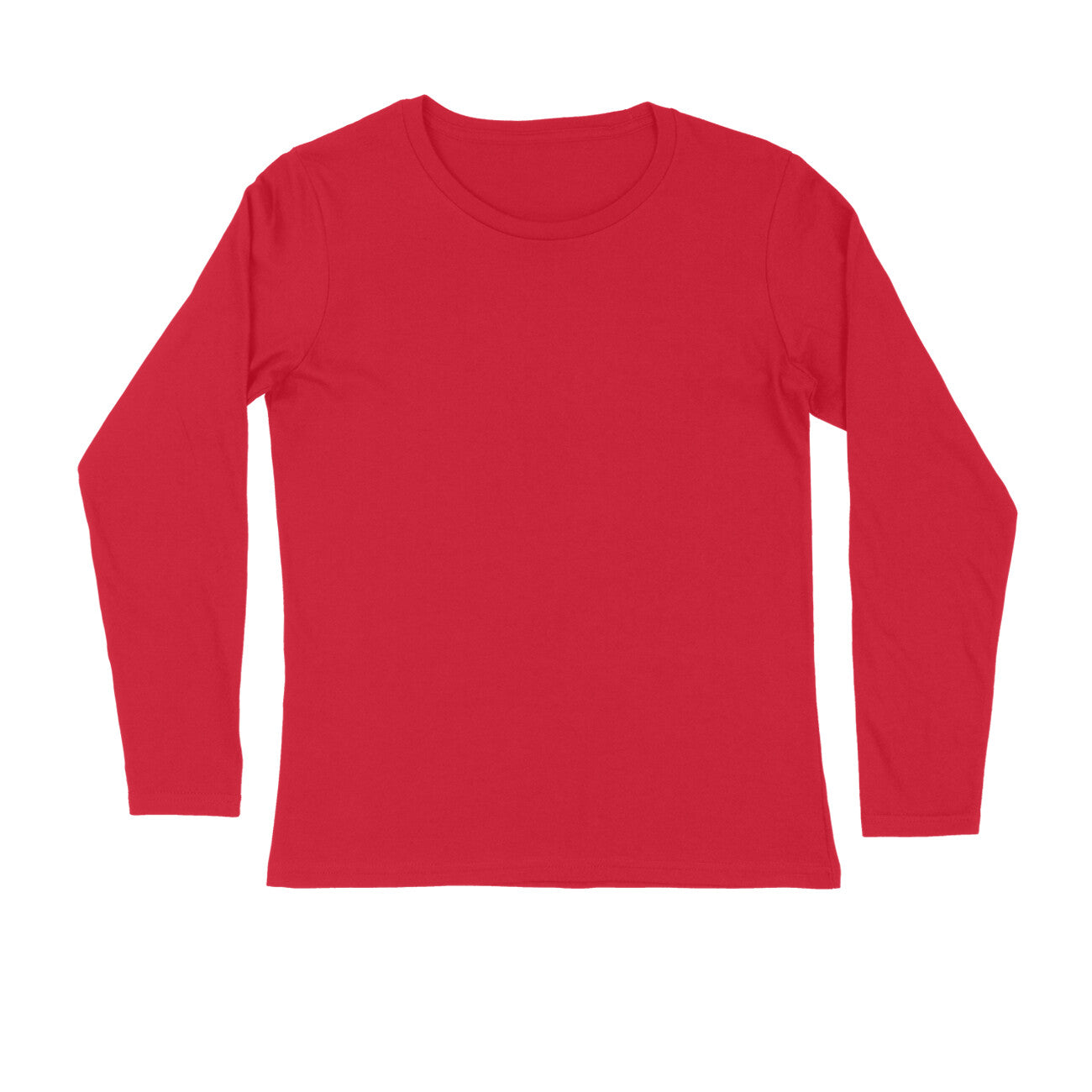 Plain Full Sleeve Tshirt - Men - Red & Maroon