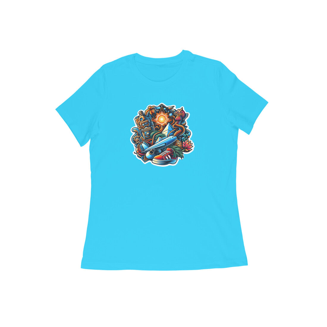 Space Storm - Tshirt for Women - Blue