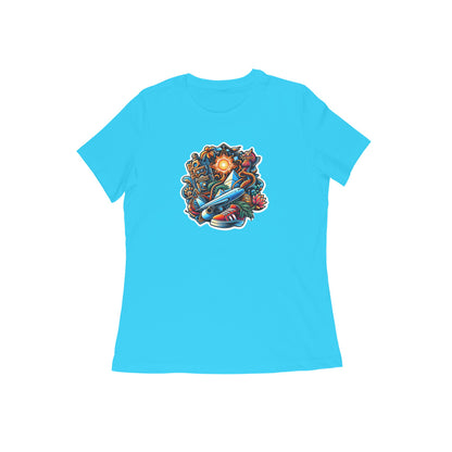Space Storm - Tshirt for Women - Blue
