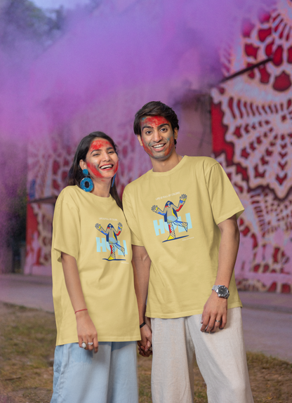 Family Holi Tshirts - Oversized Unisex - Life full of Colours - Happy Holi 2024