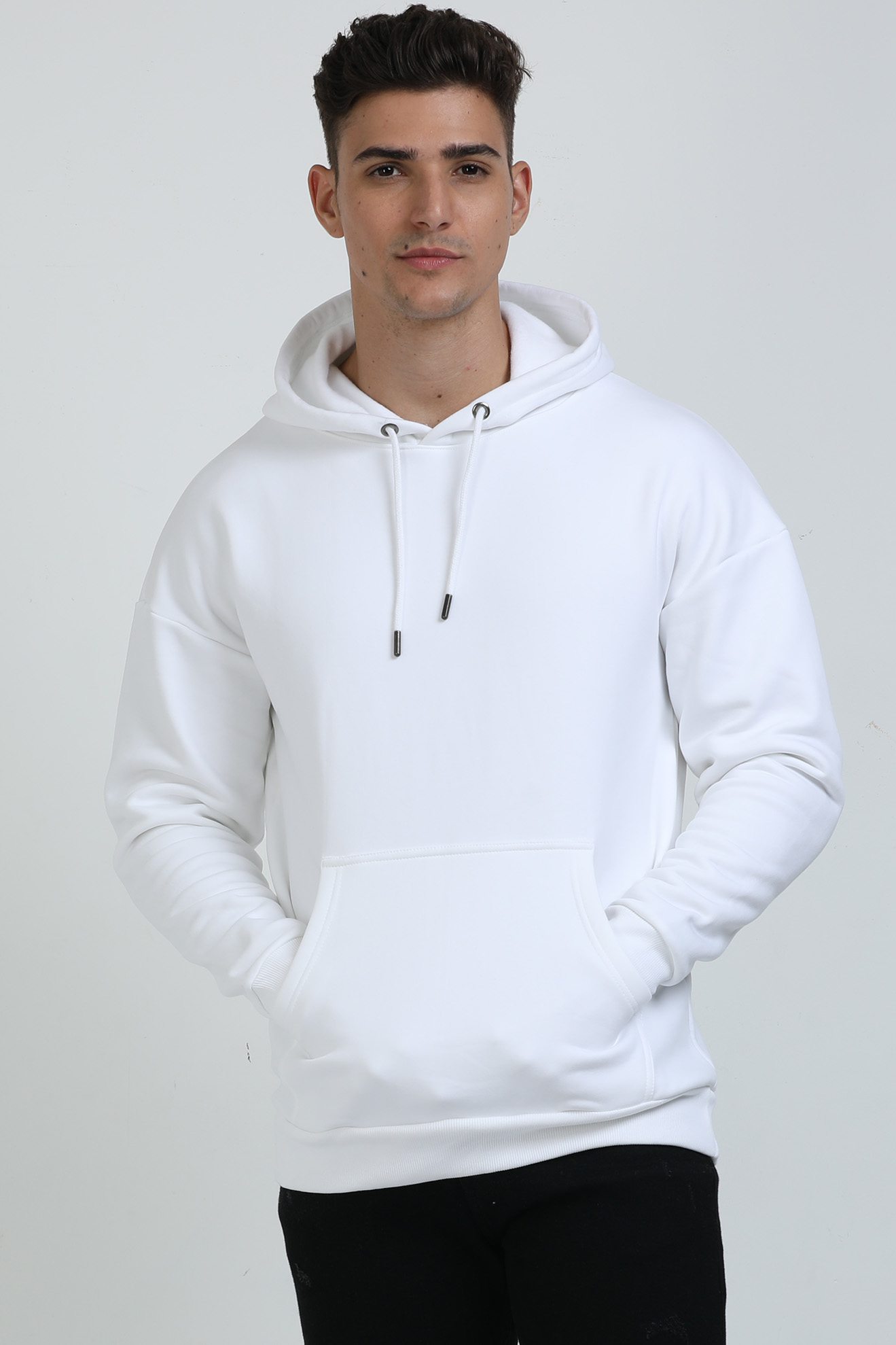 Plain Streetware Oversized Hoodie - Plain Sweatshirts - Men - Sleek Designs - GYOS